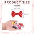 thumbnail image 5 of Uxcell 100 Pcs Bright Red White Dot Polka Dot Ribbon Bow Ties 1.5" x 1" Mini Bowknot for Crafting Little Satin Bows Bulk for DIY Sewing Scrapbooking Wedding Gift Present Home Decoration, 5 of 5