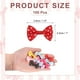 thumbnail image 2 of Uxcell 100 Pcs Lazos de Cinta con Puntos Blancos Rojos Brillantes 1.5" x 1" Mini Lazo para Manualidades, 2 of 5