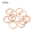 thumbnail image 3 of Uxcell Flat Copper Washers Copper Flat Sealing Ring Copper 12 pack 16x22x2mm, 3 of 6