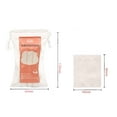 thumbnail image 4 of VONKY 50 Pieces Makeup Pads Soft Cotton Cosmetics Foundation Eyeshadow Remover Home Salon Drawstring Holder Remove Tool 6 * 5cm 1Set, 4 of 5