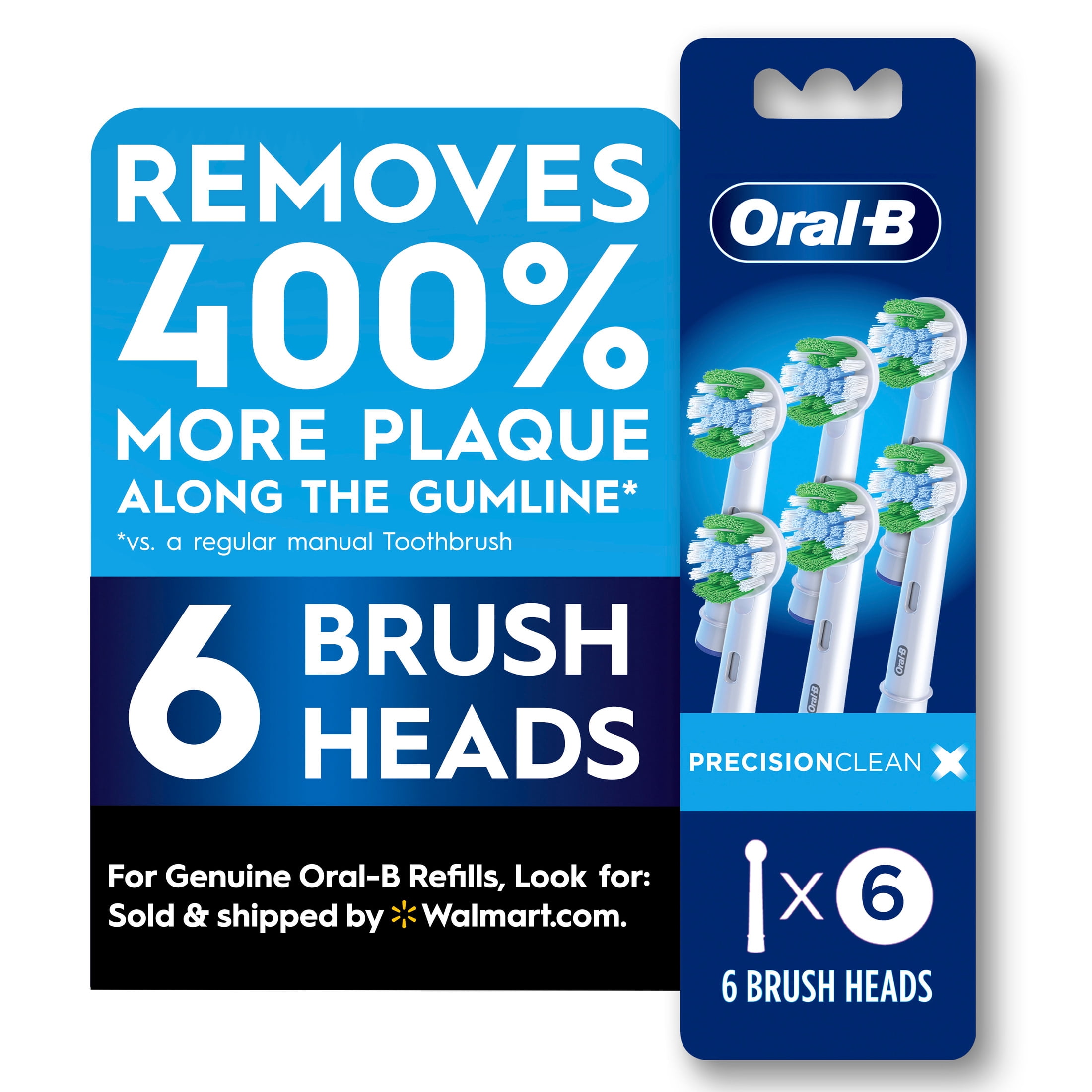Oral−B D12023WE Oral-B, Toothbrush Heads, Gum Care, 2 Ct, White, Gentle Bristles