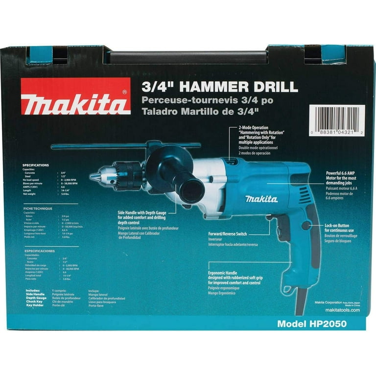 Makita HP2050 3 4 Hammer Drill Teal Walmart