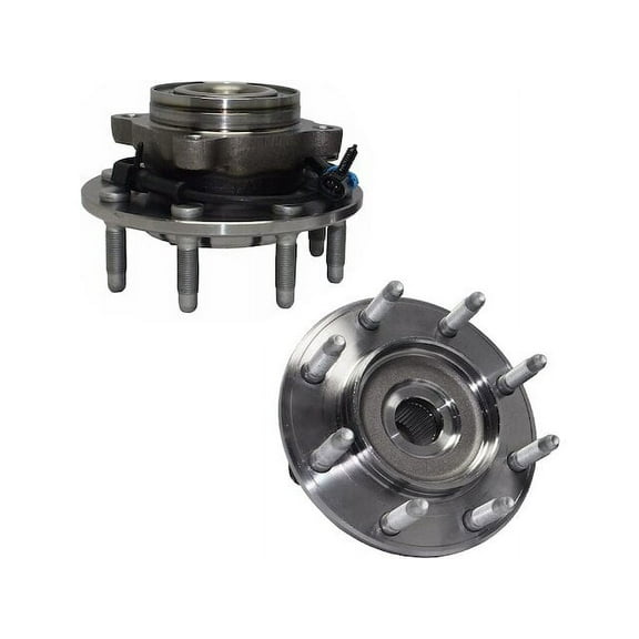 Front Wheel Hub Assembly Set - Compatible with 2002 - 2003 Chevy Avalanche 2500 Base RWD