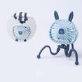 thumbnail image 1 of Ventilador de escritorio, mini ventilador de soporte con deformación de pulpo, mini ventilador de carga USB azul silencioso, ventiladores de escritorio Rojo Verde, 1 of 5