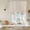 Brown, variant on Green Floral Tie Up Curtains 45 Inches Long, Kitchen Window Curtains Over Sink, Spring Flowers Small Window Curtains Shade Balloon Curtains Valances for Bedroom/Cafe 34"x45"