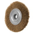 thumbnail image 3 of Brosse Plate en Fil d'Acier Inoxydable 4 Po pour Broyeur d'Angle 0.52 Po Alésage, 3 of 10