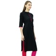 thumbnail image 4 of Phagun Kurti Uni en Coton Tunique de Designer Col Mandarin Kurta Ethnique Décontractée Blouse, 4 of 7