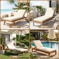 thumbnail image 3 of YEERSWAG 72x21x3 Inch Recliner Cushion Chaise Lounge Cushion Non Slip Waterproof Anti-fading Chair Cushion,Outdoor Living Adjustable Beach Patio Garden Furniture Cushion with Ties, 3 of 10