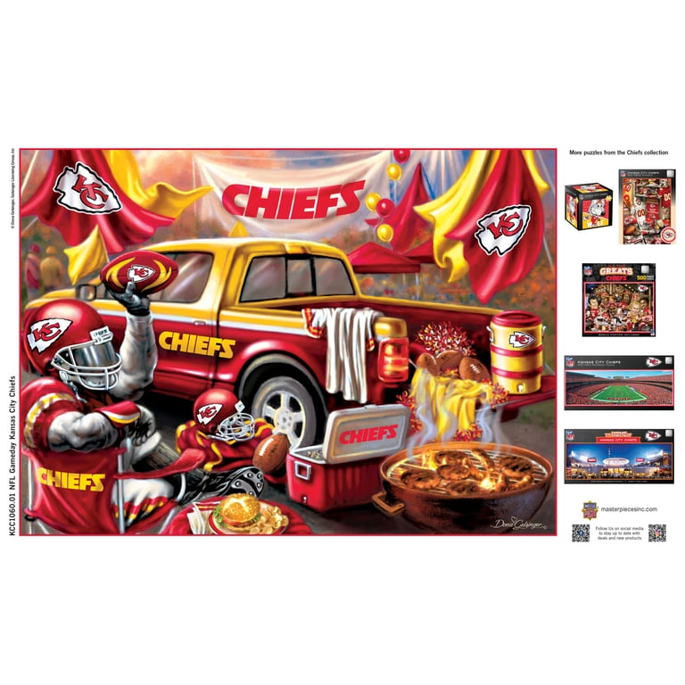 MasterPieces, NFL Kansas City Chiefs 1000 Piece Puzzle, 19.25
