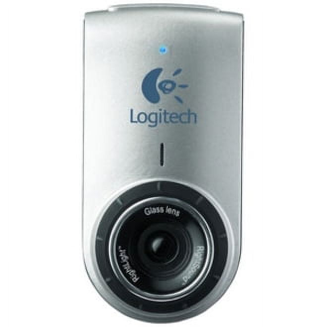 Logitech QuickCam Webcam, Megapixel, 30 fps, Silver, Black
