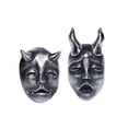 thumbnail image 1 of Pendientes Punk Góticos Pendientes De Roca Negra De Metal Pendientes De Tachuelas De Halloween Para Mujeres Y Hombres Minnieouse AP005844-00, 1 of 6