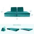 thumbnail image 3 of Critter Sitters Kids Lil Lounger | Play Couch | Modular Sofa | Fort Building, Open Ended Play | Sturdy Foam | Washable Covers | Durable | Flexible Seating for Playroom, Kids Room, 3 of 17