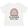 thumbnail image 3 of Inktastic Nana and Pappy Love Me Rainbow Girls Toddler T-Shirt, 3 of 5