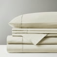 thumbnail image 2 of Madison Park 6-piece 800 Thread Count Cotton Blend Sateen Sheet Set, Cal King - Ivory, Resistant to fading, shrinking and wrinkles, 2 of 7