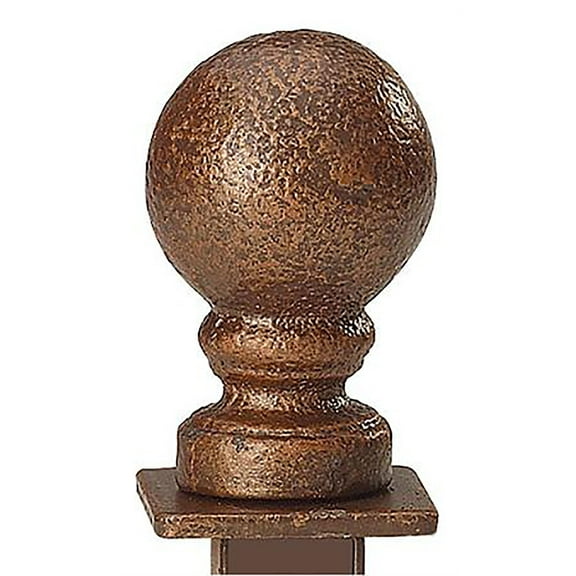 Boutique Cobblestone Ball Square Fitting Finial