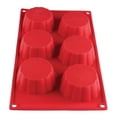 thumbnail image 2 of Excellante 3.7 Oz, Brioche High Heat Silicone Baking Mold, 6 Cavities, Comes In Each, 2 of 2