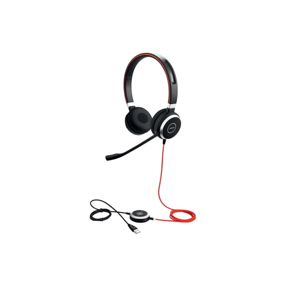 Jabra Evolve 40 UC stereo - Headset - on-ear - wired - 3.5 mm jack