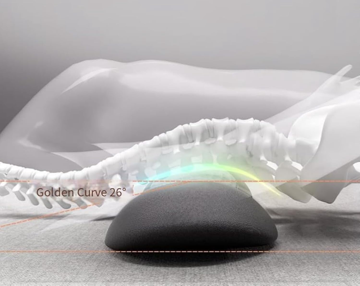 Triple Fusion Back Massager,Smoothspine Triple Fusion Back Massager,Smooth Spine 3 in 1 Neck Shoulder Backs Massagers with Traction Vibration & Heat (Space grey)