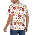 thumbnail image 2 of Hirioo Oriental Cuisine for Men's Baseball T-shirt Shirts Short Sleeve Casual Summer Button Stretch T Shirts,Size S-4XL-4X-Large, 2 of 7