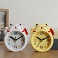 thumbnail image 2 of Réveil Chat 1 Pce Horloge de Bureau Design Créatif en Forme de Chat Alarme (Jaune Sans Batterie Style Aléatoire), 2 of 8