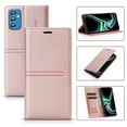 thumbnail image 1 of SaniMore for Samsung Galaxy A14 5G Case [Magnetic Flip Full Protecetive Cover] Card Cash Pokcet + Kickstand + Retro Wear-resisitant PU Leather + Shockproof TPU Inner Business Shell, Rosegold, 1 of 6