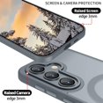 thumbnail image 2 of SHILIU-Samsung Galaxy S24 FE Case with MagSafe, Phone Case Samsung Galaxy S24 FE Magnetic Slim Thin Translucent Matte Back Shockproof Anti-Yellow Protective Cover Case for Samsung S24 FE Hell Gray, 2 of 4