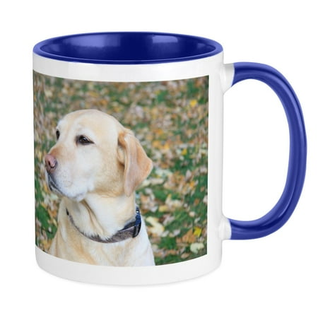 

CafePress - Yellow Lab #2 Portrait Mug - Ceramic Coffee Tea Novelty Mug Cup 11 oz