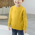 thumbnail image 4 of NAISIBABY Boys Girls Sweater, Crew Neck Cotton Knitted Long Sleeve Loose Fit Pullover Basic Sweater Yellow 11T, 4 of 6