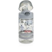 Nuby Thirsty Kids Flip-it Thin Straw Active Cup - Gray Bear 12 oz - CASE OF 12