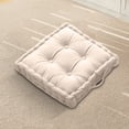 thumbnail image 6 of Violete Thick Floor Cushion with Handles, 18 x 18 in Velvet Seat Pillow, Approx 3.9 in Thick, Firm Support for Meditation, Yoga, Reading, Sofa or Patio Floor Mat, 6 of 8