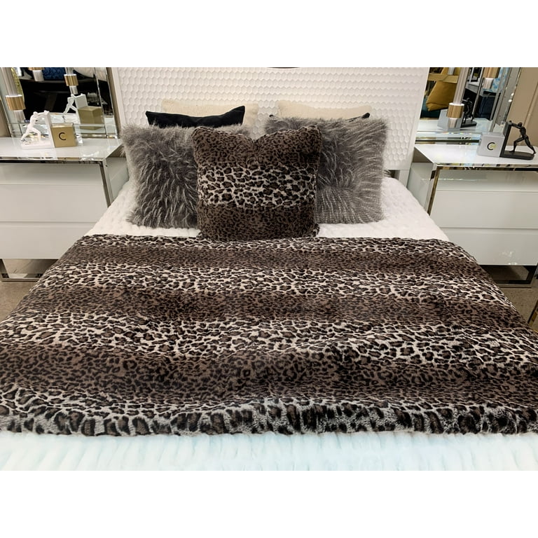 Leopard print blanket king size hotsell