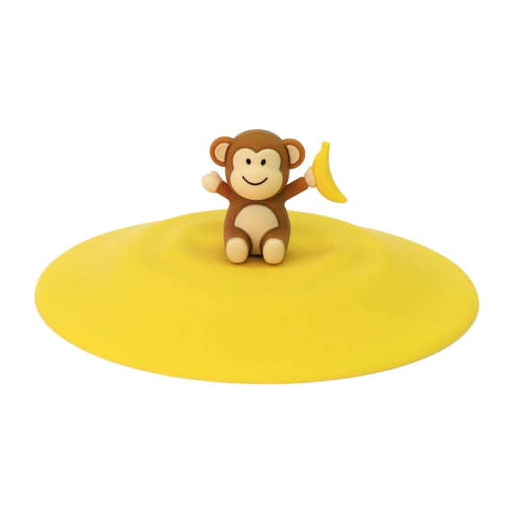 Gourmet Art Monkey Silicone Food Grade Magic Cup Cap, Drink Cup Lids. ideal for Mugs, Cups and Glass.