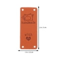 thumbnail image 4 of 100Pcs Clothing Decorative Labels in Brown Leather for Accessories, 4 of 8