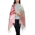 thumbnail image 2 of Fotbe Pastel Macarons Delight Print Womens Fall Winter Scarf Tassel Soft Warm Blanket Scarves Womens Shawl Wraps, 2 of 8