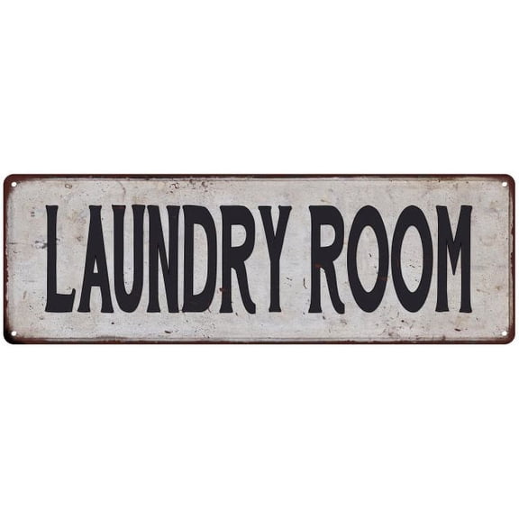 LAUNDRY ROOM Vintage Look Rustic 6x18 Metal Sign Chic Retro 206180035117