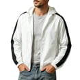 thumbnail image 2 of Tqyyweavej Men's Sun Protection Hoodie Jacket Lightweight Full Zip Long Sleeve Hoodies Drawstring Casual Hooded SPF UV Shirts for Hiking, 2 of 10