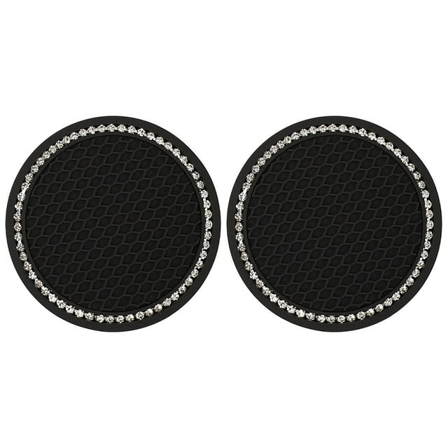 Cojín de silicona antideslizante para asiento de botella, alfombrilla de copa de diamante para coche, 2 uds. Wmkox8yii FHAKJF2503