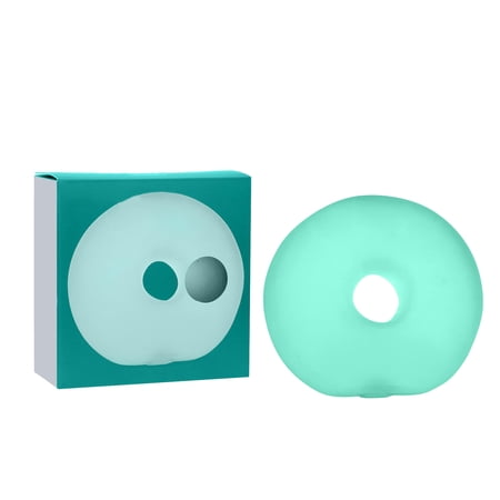 Jumbo Squeeze Stress Ball Donut Squishy toys Soft Gel Stress Relief Fidget Toy for Adults & Teens | Stress Relief & Desk Toy | Algae Cyan#024