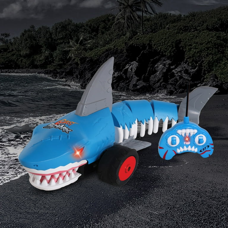 NKOK: Stunt Twisterz RC - Ghost Shark - Blue Remote Control Trick