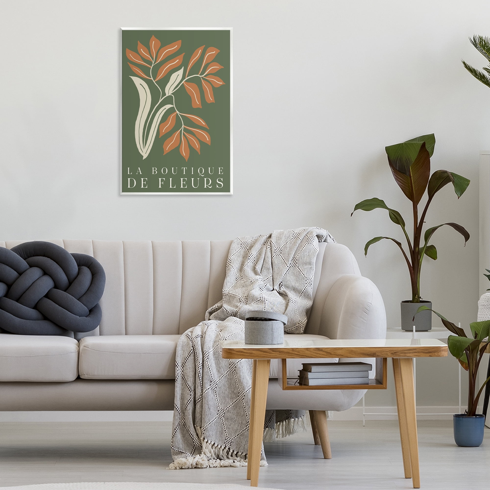 Stupell Industries Flower Shop Midcentury Minimal Wall Plaque Art, design by Emily Navas