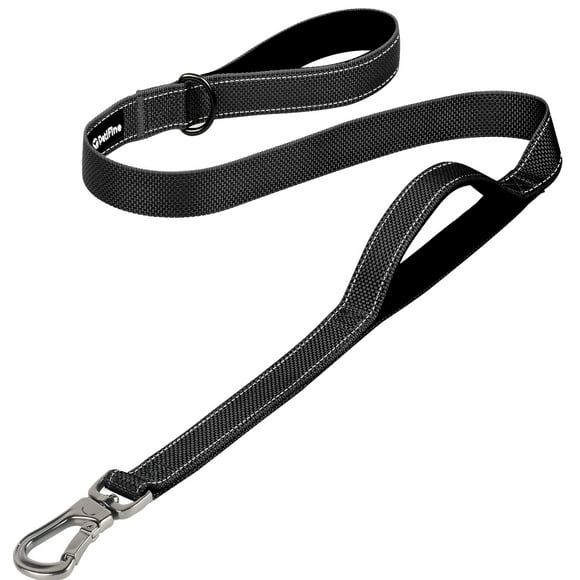 Correa para perros PetiFine de 4 pies, resistente, con doble asa acolchada suave