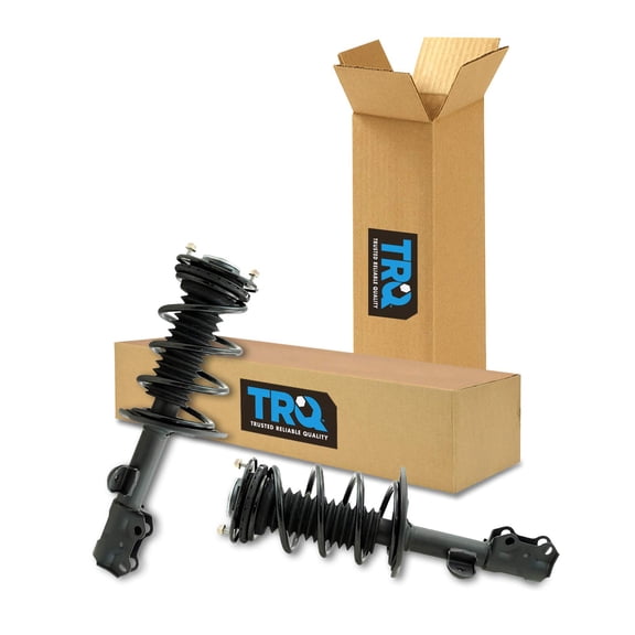 TRQ Front Strut & Coil Spring Assembly Set Driver & Passenger Sides Fits Select 13-18 Toyota RAV4