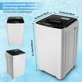 Qhomic Portable Washing Machine, 17.6lbs Large Capacity FullyAutomatic