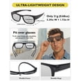 thumbnail image 6 of TINHAO Photochromic Polarized Fit Over Sunglasses UV400 Protection Transition Lenses Over Prescription Glasses for Driving Fishing Golf Cycling Lightweight TR90 Men Women - 3 Colors Available, 6 of 8