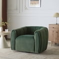 thumbnail image 1 of Noble House Modern Velvet Swivel Club Chair,Tub Design with 360-Degree Rotation,No Assembly Required,Olive Green, 1 of 10
