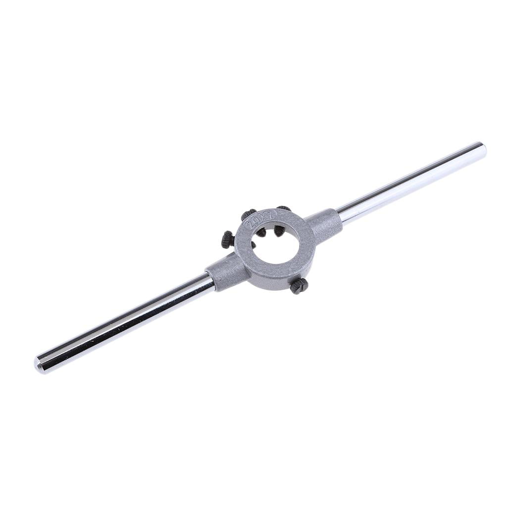 30mm Dia Round Die Stock Holder Thread Tap Wrench Handle Bar Tools Woodwork 
