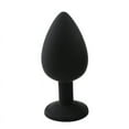 thumbnail image 2 of Black Silicone Anal Butt Plug Sex Toy Adult Small/Medium/Large Beginner Trainers, 2 of 7