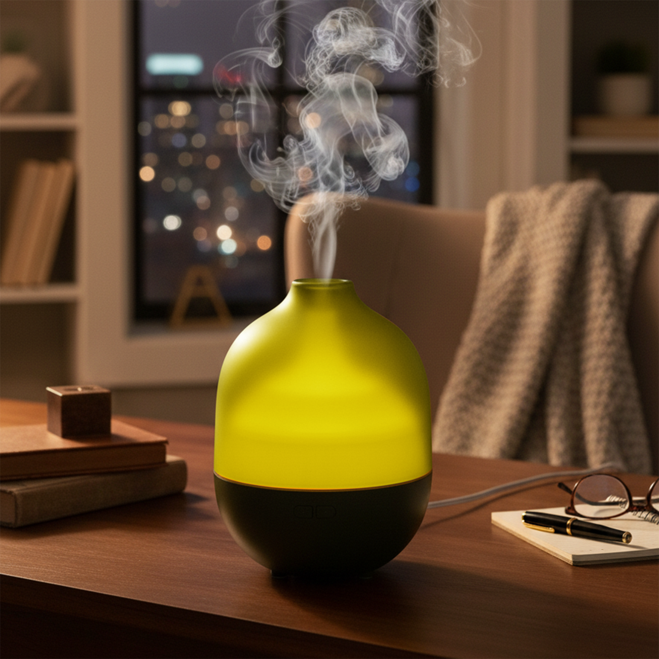 Mainstays 300ml Ultrasonic Cool Mist Oil Diffuser, Green photo 2