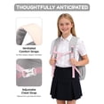 thumbnail image 4 of Girls Middle High School Backpack Lightweight Waterproof Teen Backpack for 15.6 Inch Laptop, Casual Daypack with Trolley Sleeve Hidden Pocket for Travel School 30L, 4 of 7