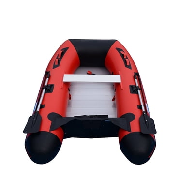 10ft Heavy Duty Inflatable Boat – PVC Raft Fishing Dinghy Tender For 4 Persons – 990lb Capacity (Gray)